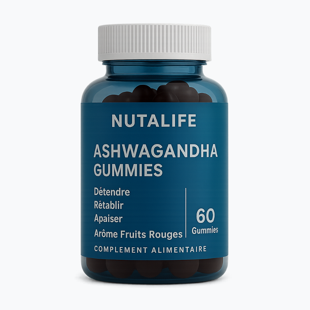 Ashwagandha Gummies – Sommeil & Clarté Mentale (60 Gummies)